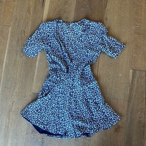 Reformation wrap mini dress